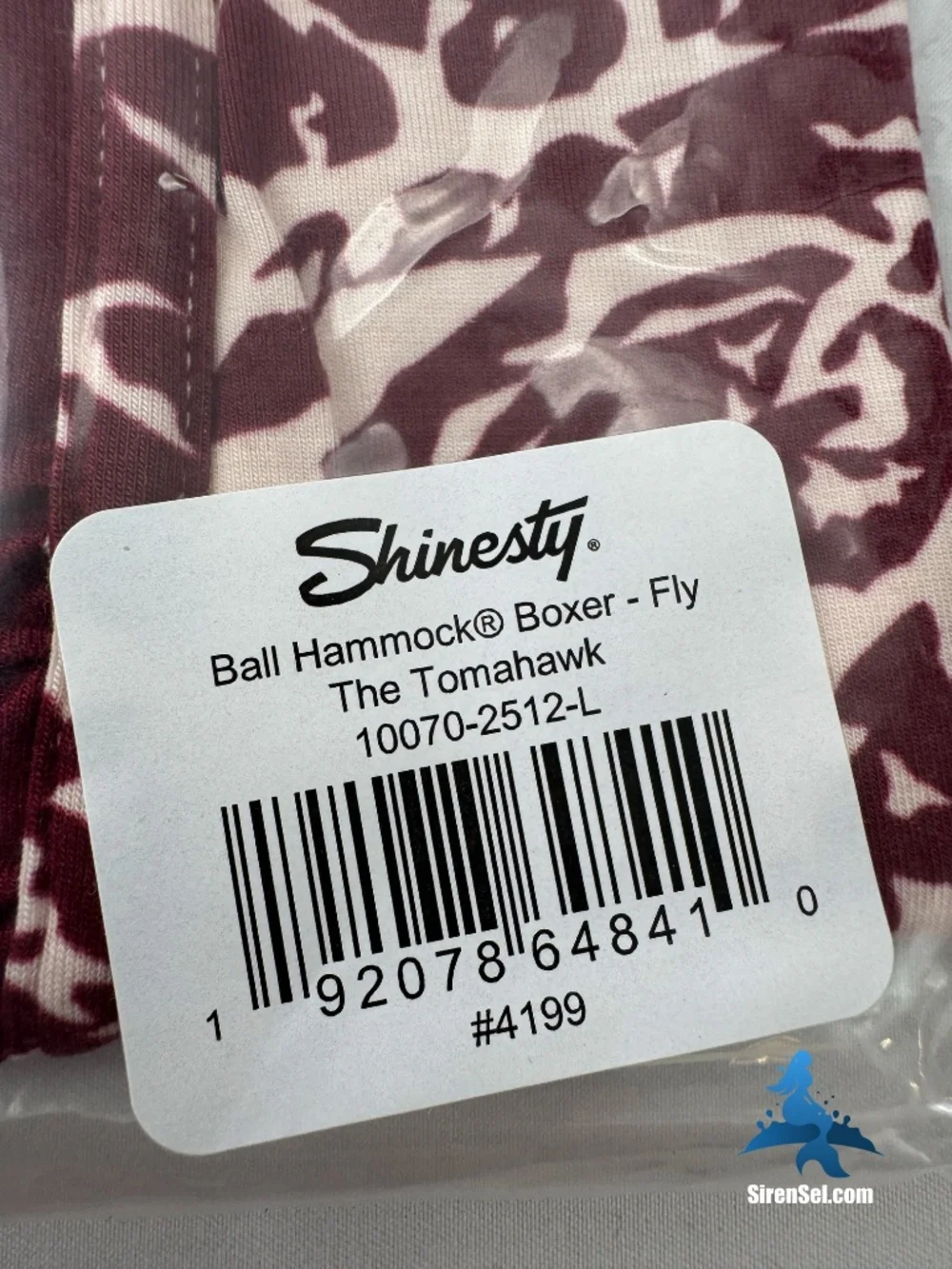 1334 NWT Shinesty Tomahawk Ball Hammock Boxer Brief w/Fly – L – Marbled Meat